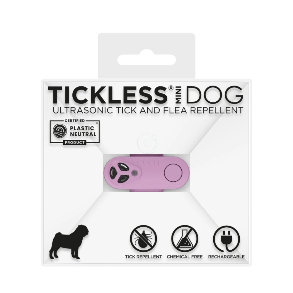 Tickless MINI, ultrazvočni odganjalec klopov in bolh za pse vseh velikosti in mačke - Vijoličen (1 naprava)