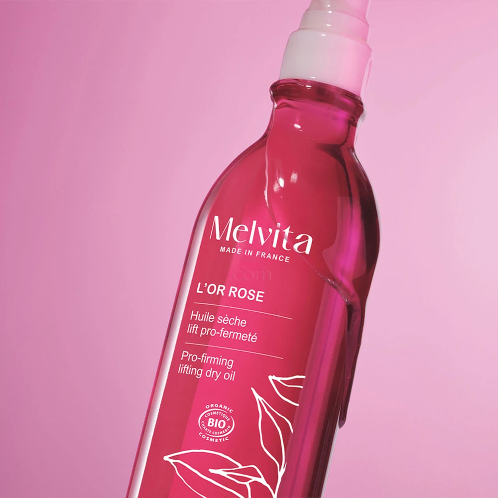 Melvita L'Or Rose, učvrščevalno suho olje za lifting telesa (100 ml)