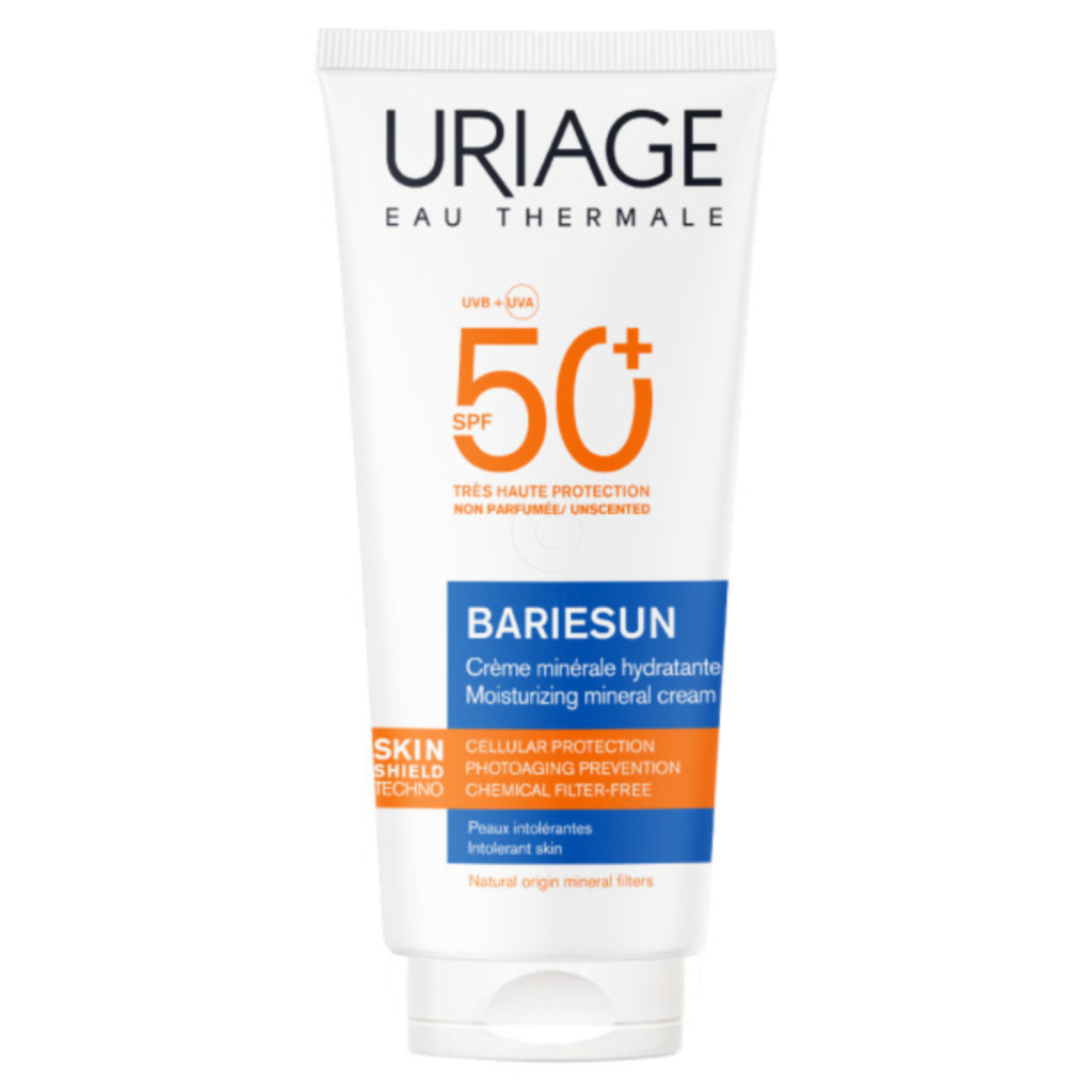 Uriage Bariesun, mineralna krema za zaščito pred soncem za občutljivo kožo - ZF50+ (100 ml)