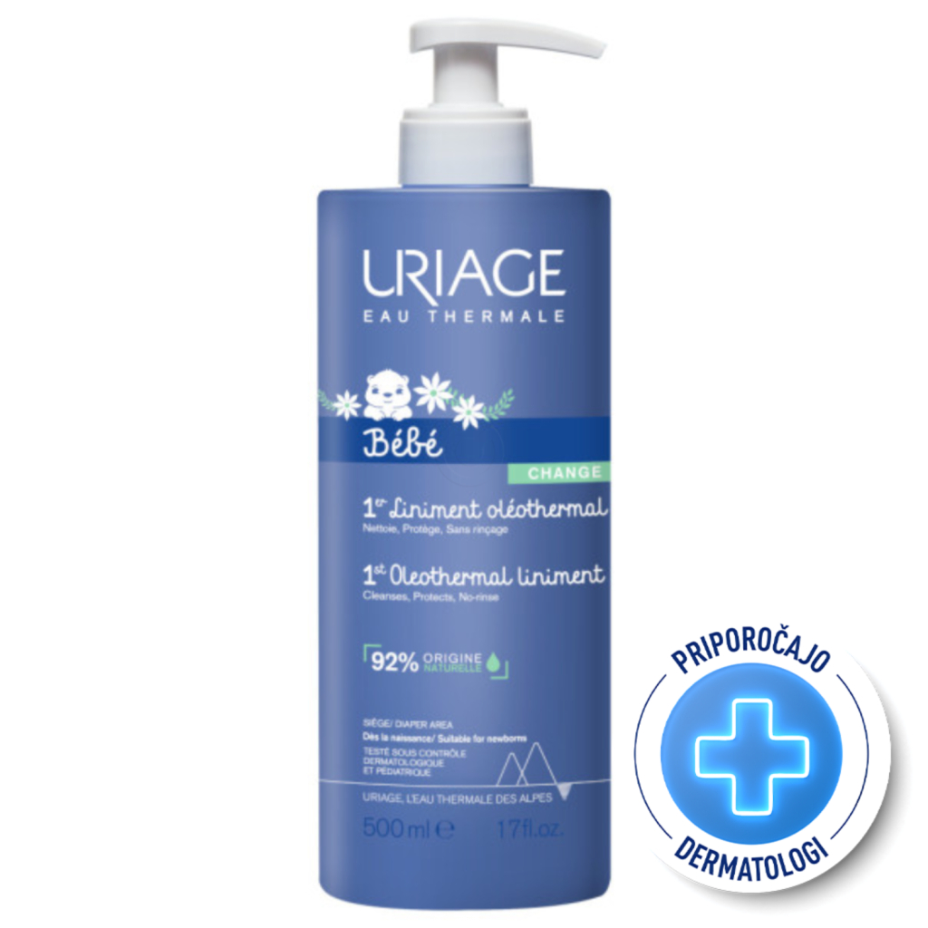 Uriage Bébé, čistilna nega za plenični predel (500 ml)