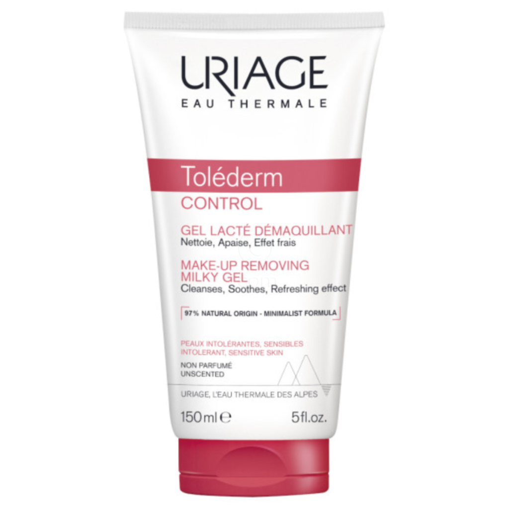 Uriage Tolederm Control, mlečni gel za odstranjevanje ličil (150 ml)