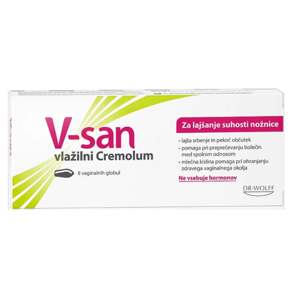 V-san Cremolum, vaginalne globule (8 globul)