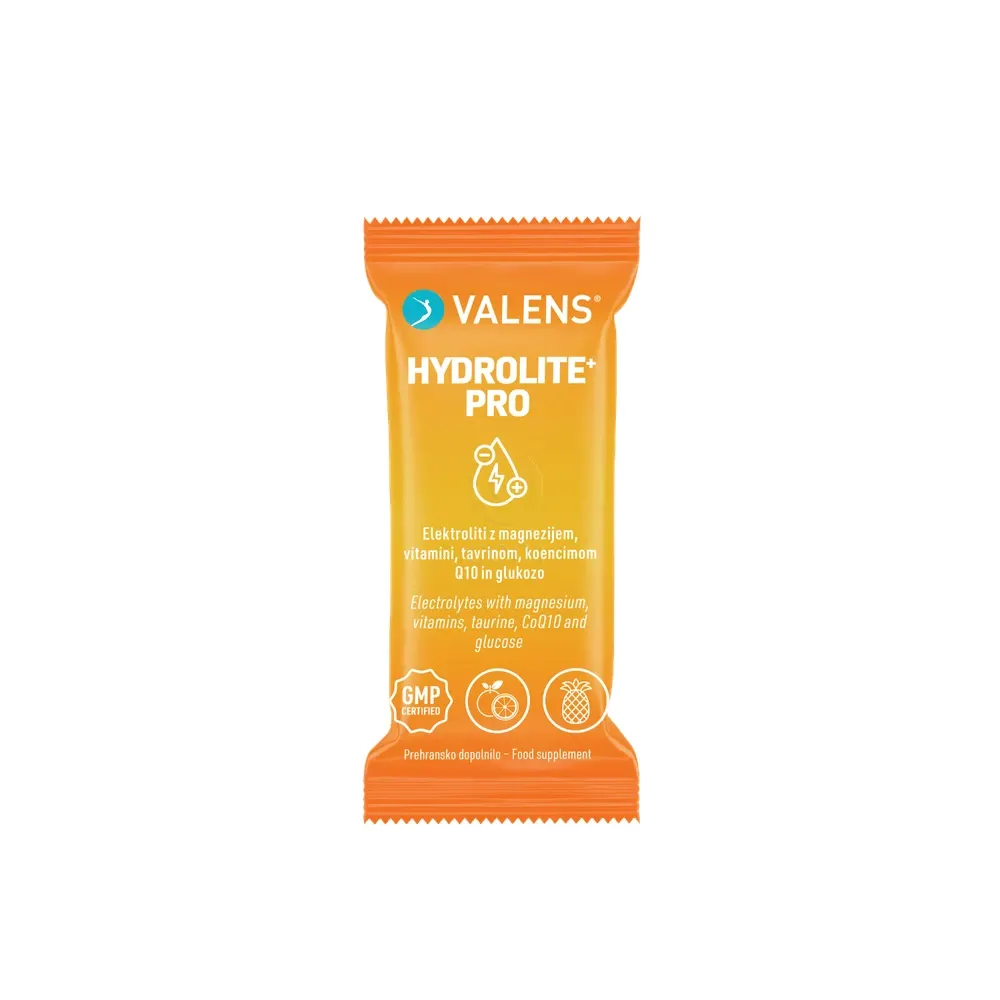 Valens Hydrolite+ Pro, prašek za pripravo napitka (20 vrečk)