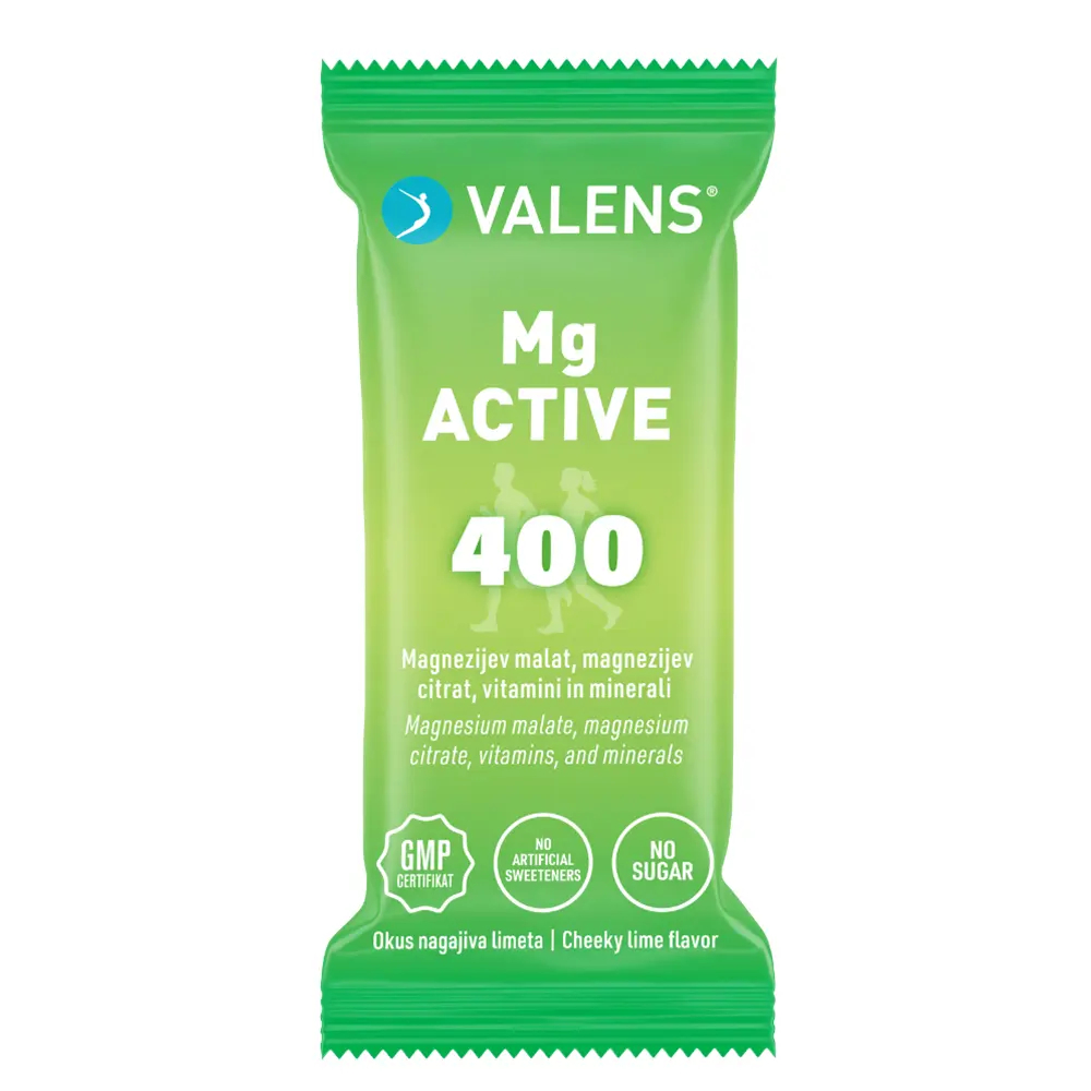 Valens Mg Active 400, prašek za pripravo napitka - vrečke (20 x 11 g)