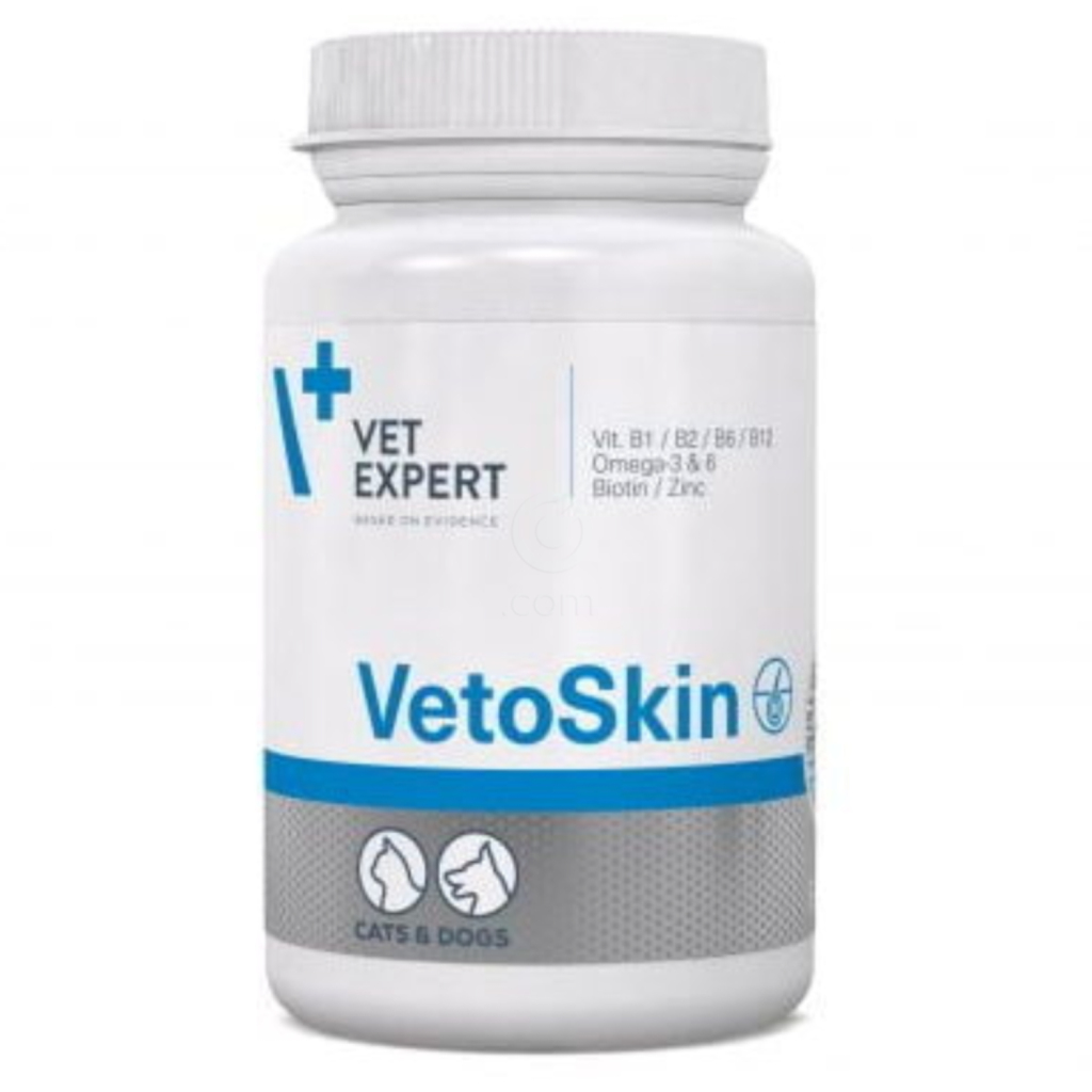 VetExpert VetoSkin, dopolnilna krmna mešanica za pse in mačke (90 kapsul)