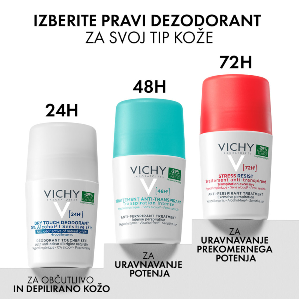 Vichy Deo, deodorant z antiperspirantom za uravnavanje potenja 48h (50 ml)