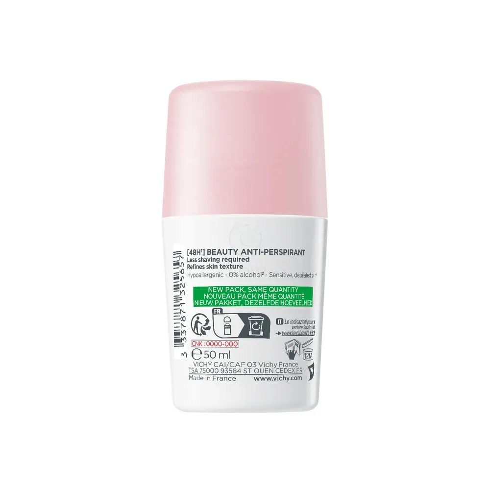 Vichy Beauty Antiperspirant, 48-urna deo zaščita proti potenju in vonjavam (50 ml)