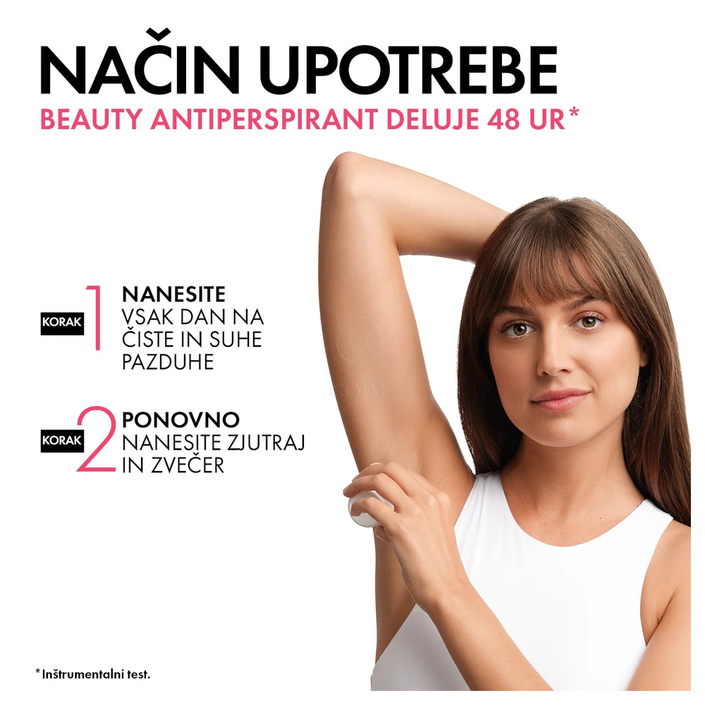 Vichy Beauty Antiperspirant, 48-urna deo zaščita proti potenju in vonjavam (50 ml)