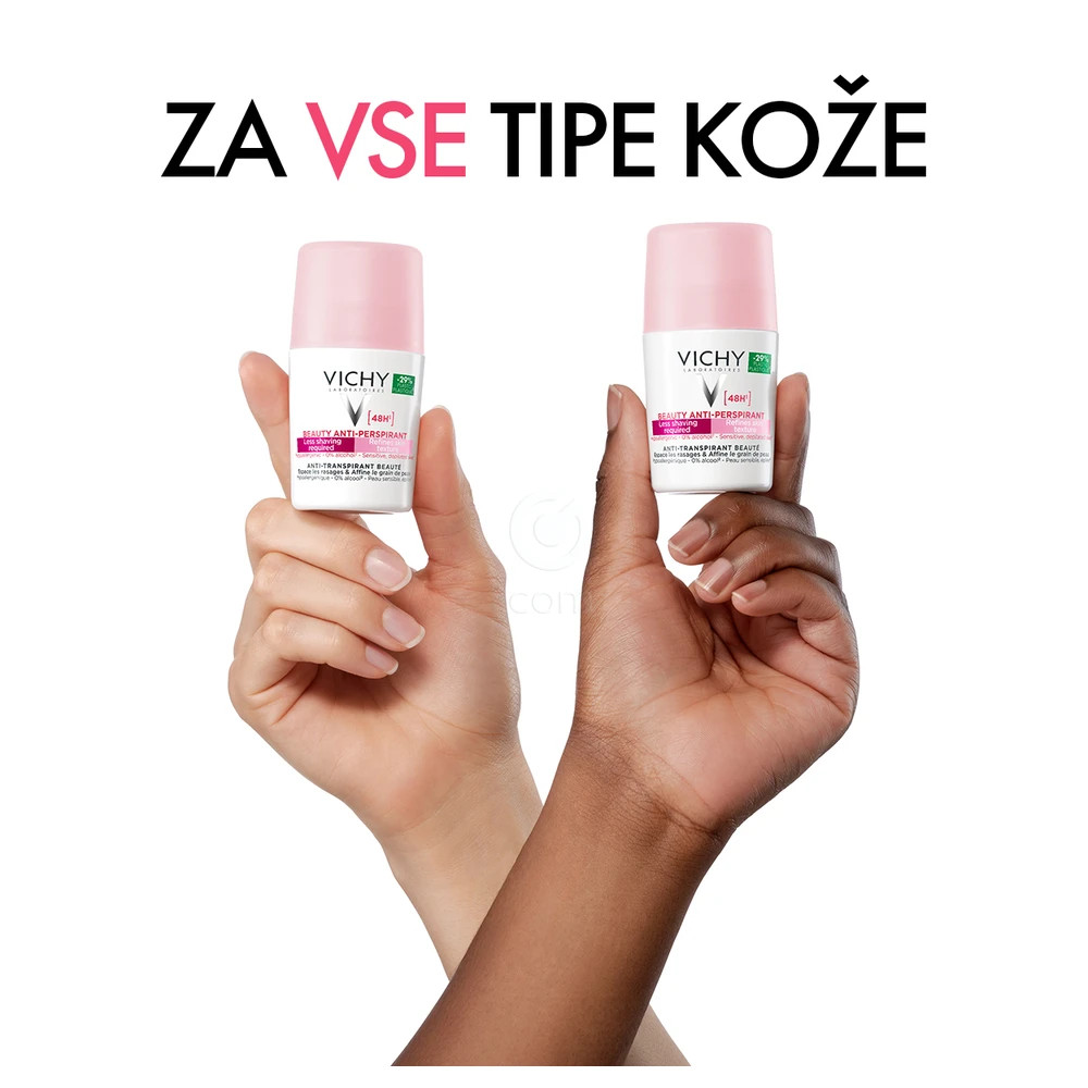 Vichy Beauty Antiperspirant, 48-urna deo zaščita proti potenju in vonjavam (50 ml)