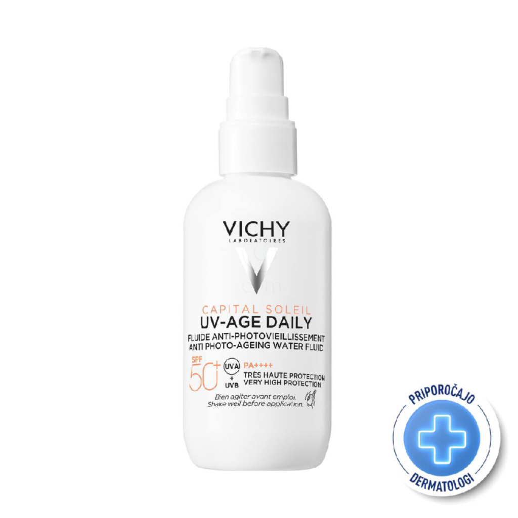 Vichy Capital Soleil, UV-AGE neobarvan dnevni fluid za obraz - ZF50+ (80 ml)