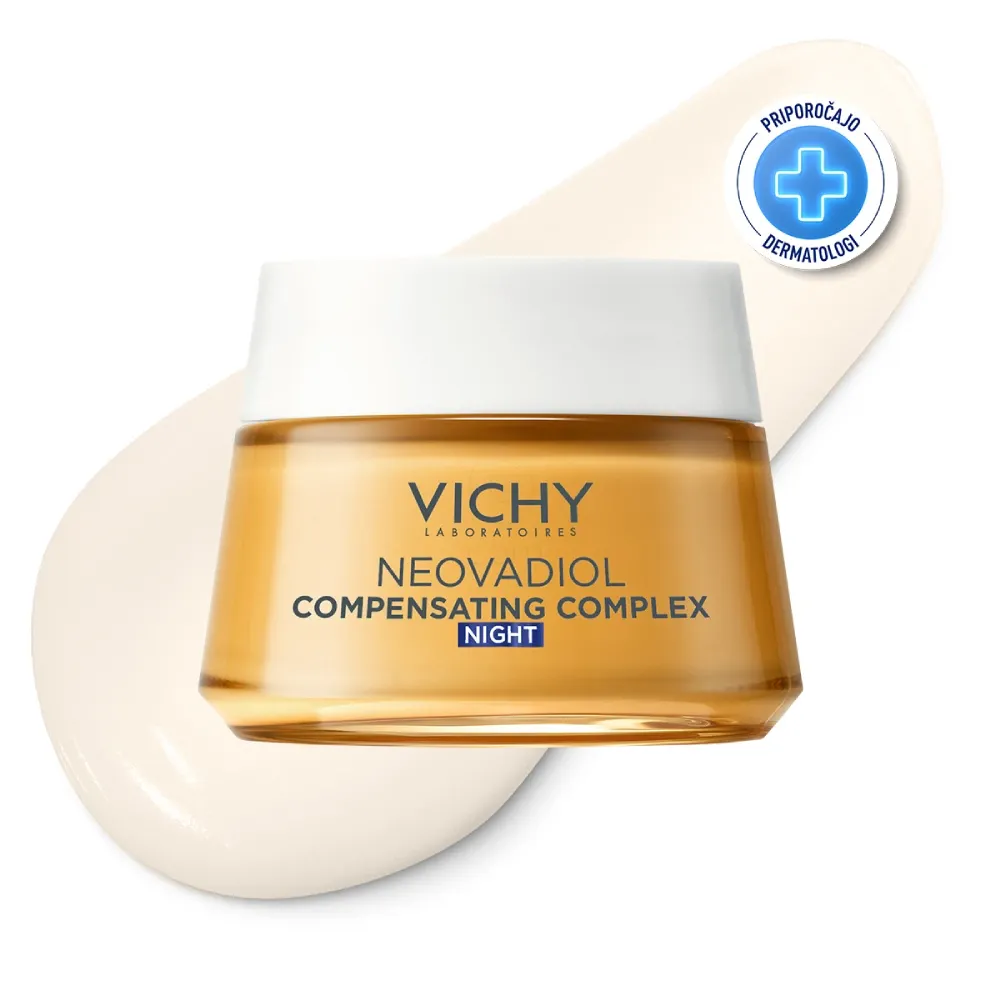 Vichy Neovadiol Compensating Complex, nočna krema z obnovitvenim kompleksom za zapolnitev in poživitev kože (50 ml)