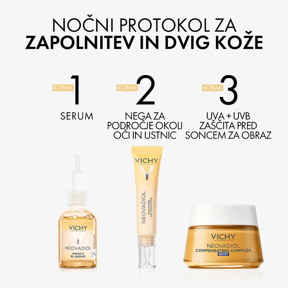 Vichy Neovadiol Compensating Complex, nočna krema z obnovitvenim kompleksom za zapolnitev in poživitev kože (50 ml)