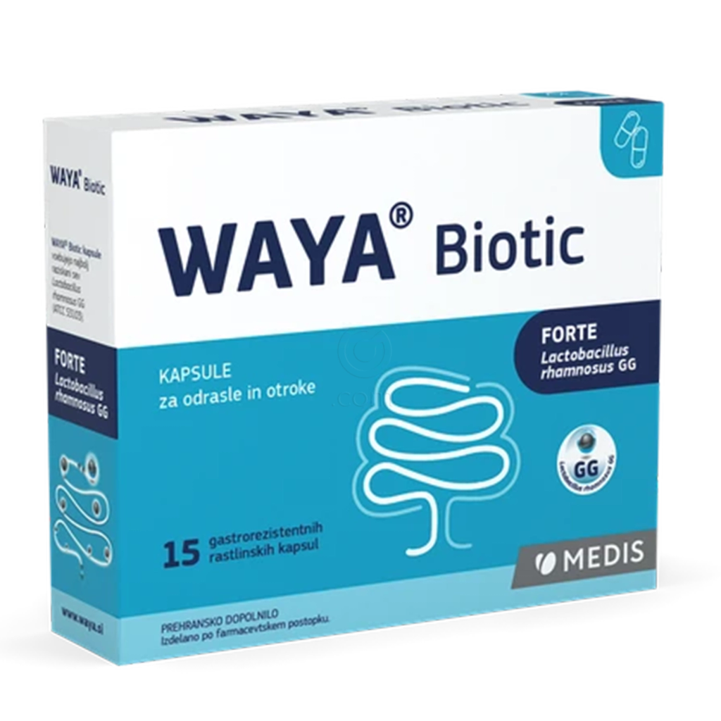 WAYA Biotic, gastrorezistentne kapsule (15 kapsul)