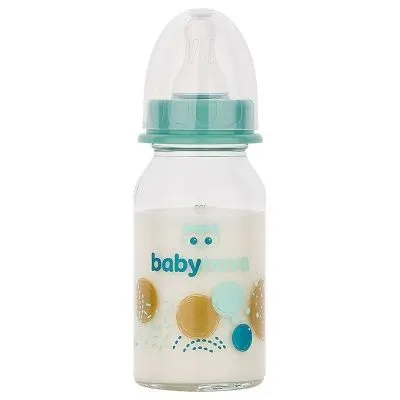 Baby-Nova, steklena steklenička - različni motivi (120 ml)