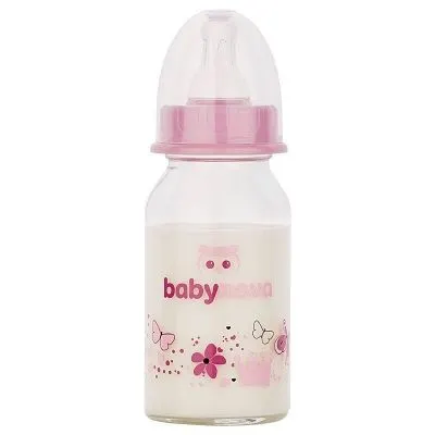 Baby-Nova, steklena steklenička - različni motivi (120 ml)