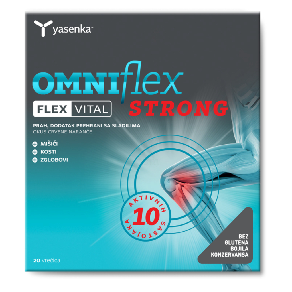 Yasenka Omniflex Flexvital Strong, prašek za pripravo napitka (20 vrečic)