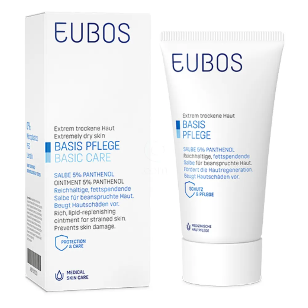 Eubos 5% pantenol, mazilo za zaščito suhe kože (75 ml)
