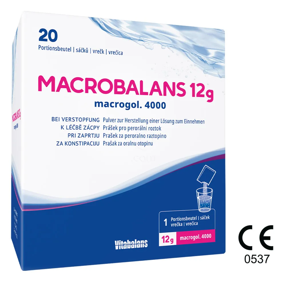 Macrobalans Vitabalans, prašek proti zaprtju - 12g (20 vrečk)