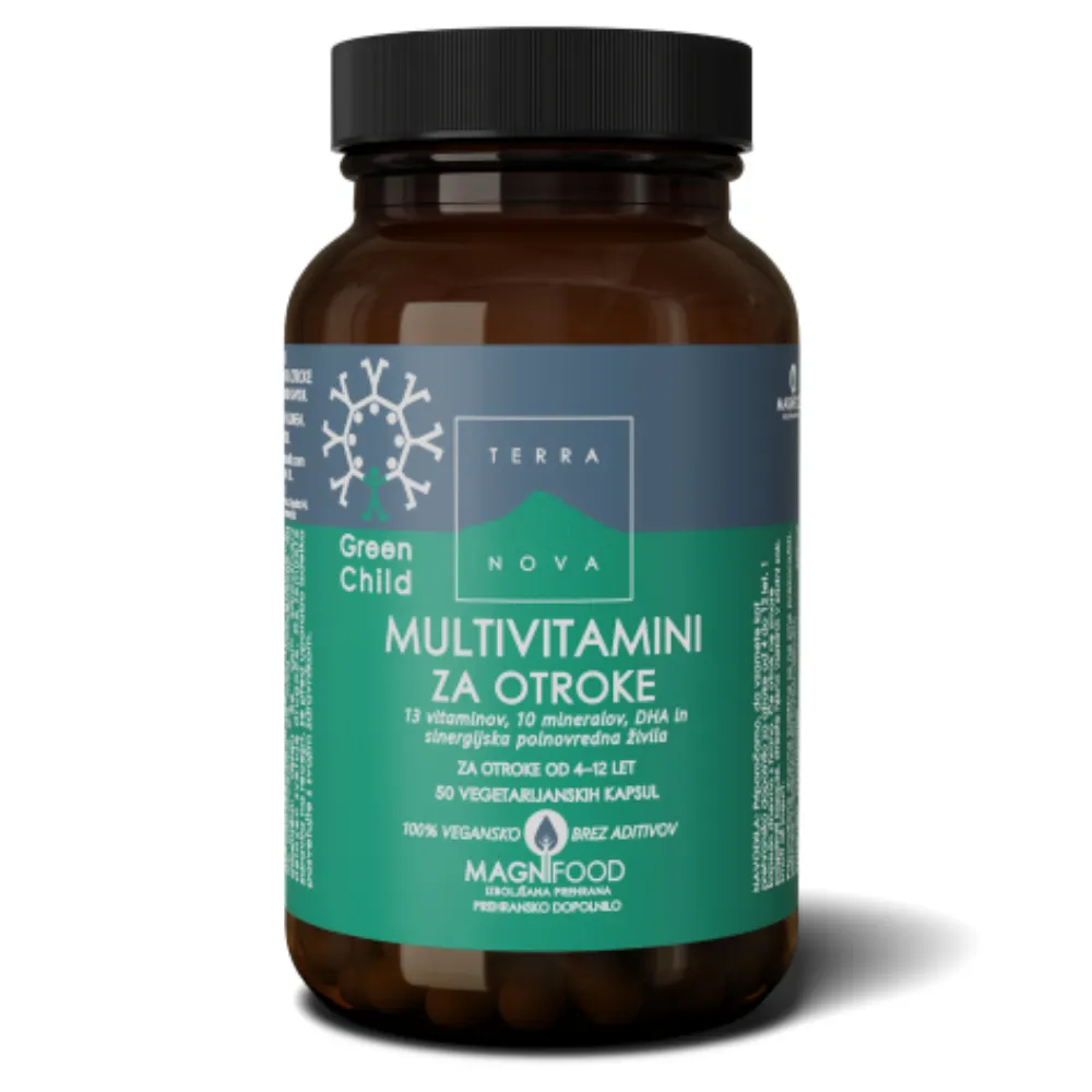 Terranova Multivitamini za otroke, kapsule (50 kapsul)