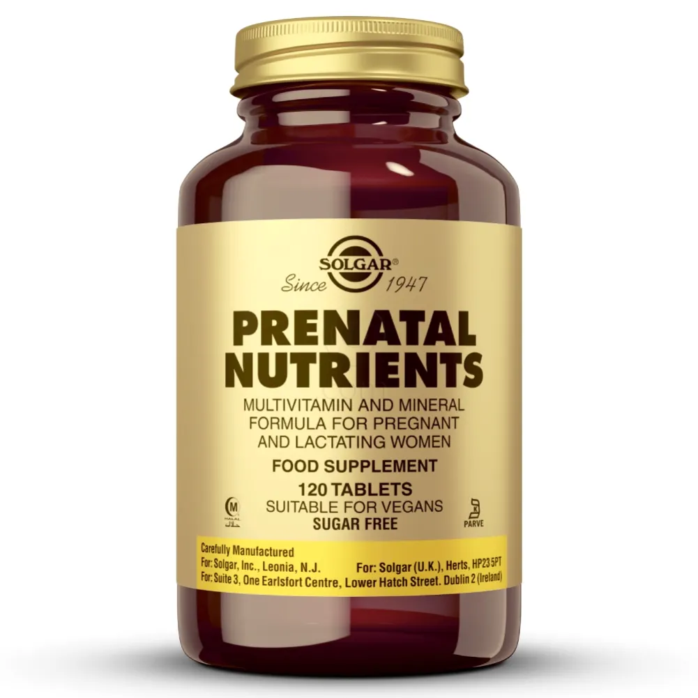 Solgar Prenatal multivitamini in minerali, 120 tablet