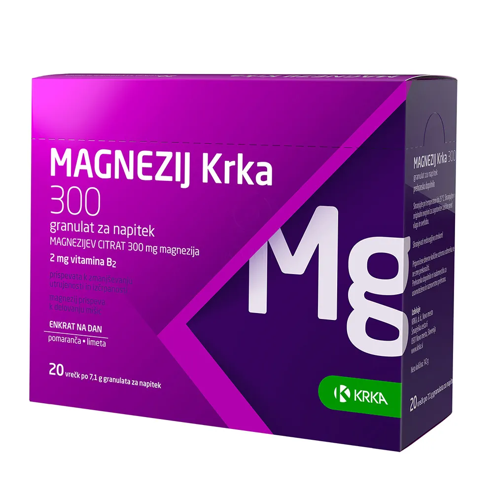 Krka Magnezij 300, 20 vrečk