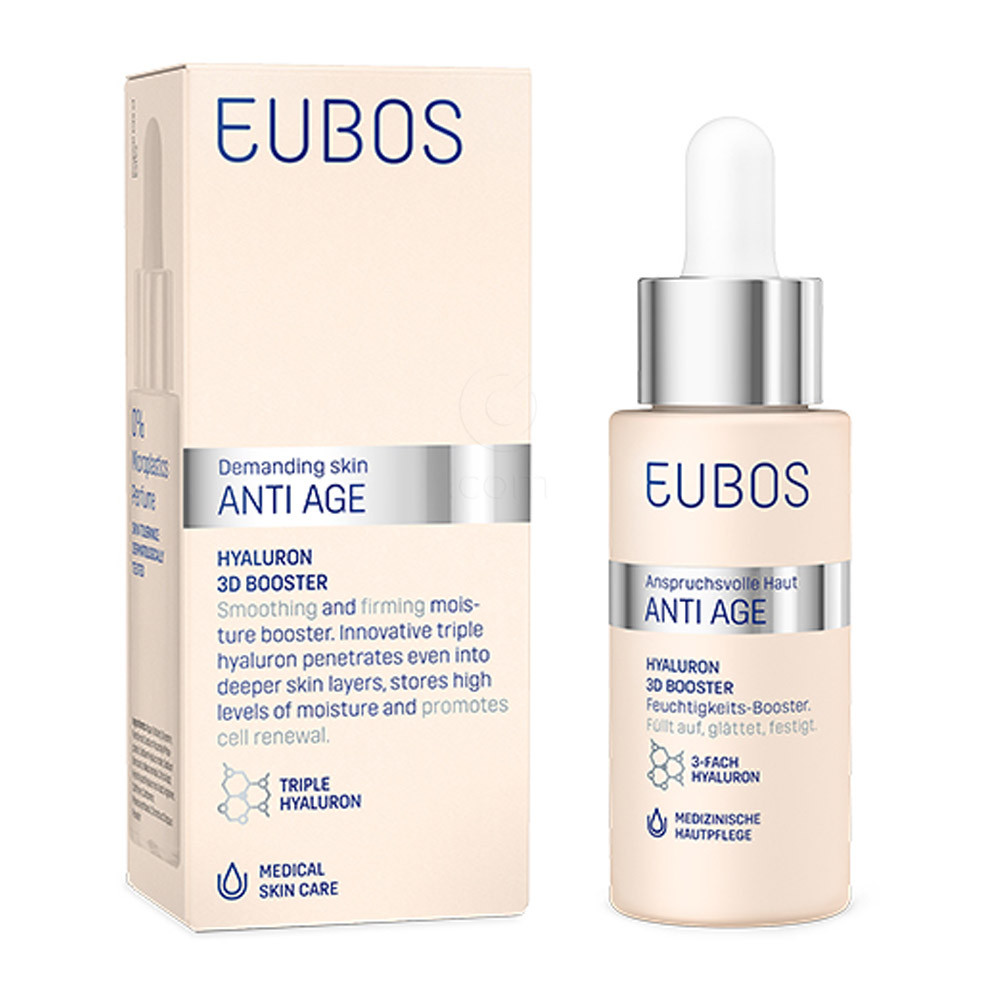 Eubos Anti-Age Hyaluron 3D Booster, steklenička s kapalko