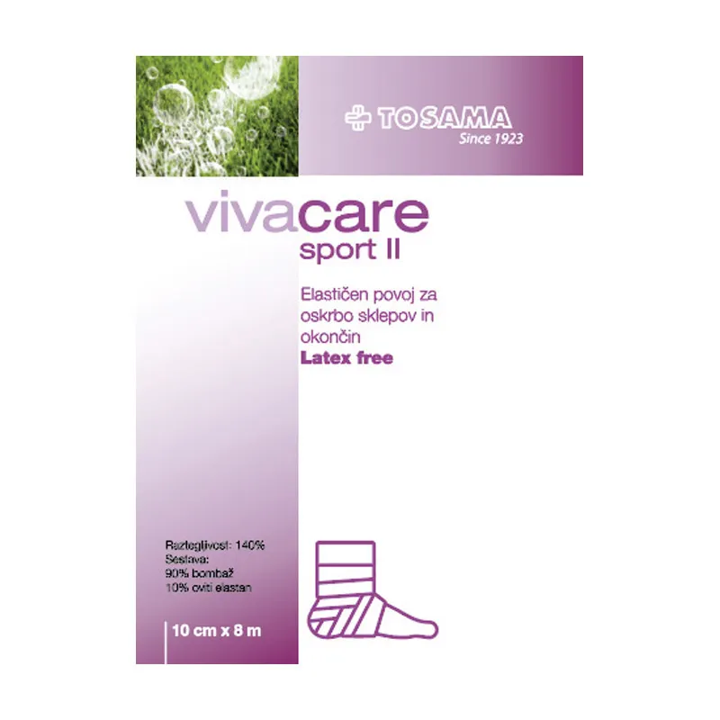 Vivacare sport II, elastični povoj 10 cm x 8 m