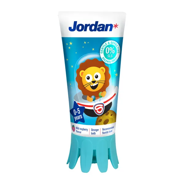 Jordan Kids, zobna pasta za otroke 0-5 let (1000 ppm F)