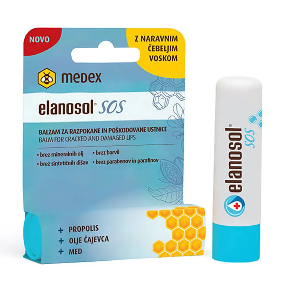 Elanosol SOS Medex, balzam za ustnice (5,1 g)