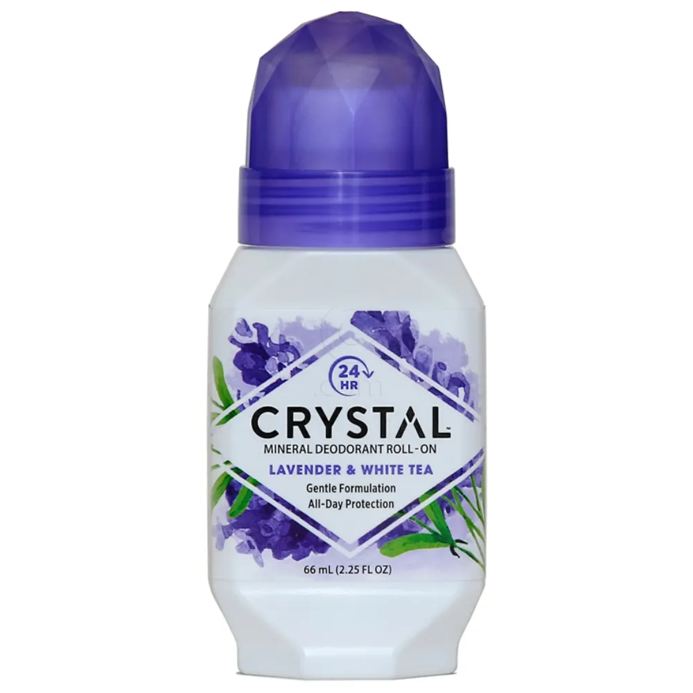 Crystal essence mineralni deo roll-on, sivka in beli čaj (66 ml)