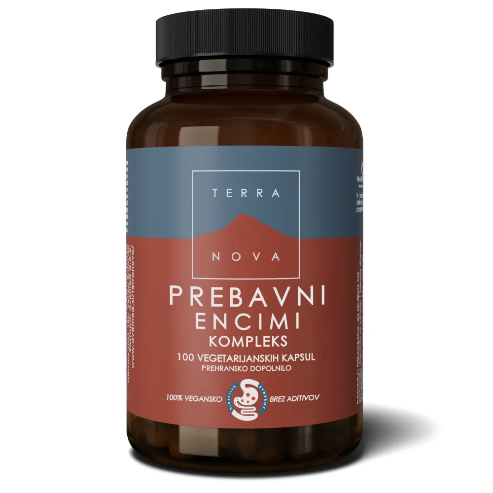 Terranova Prebavni encimi, kapsule (100 kapsul)