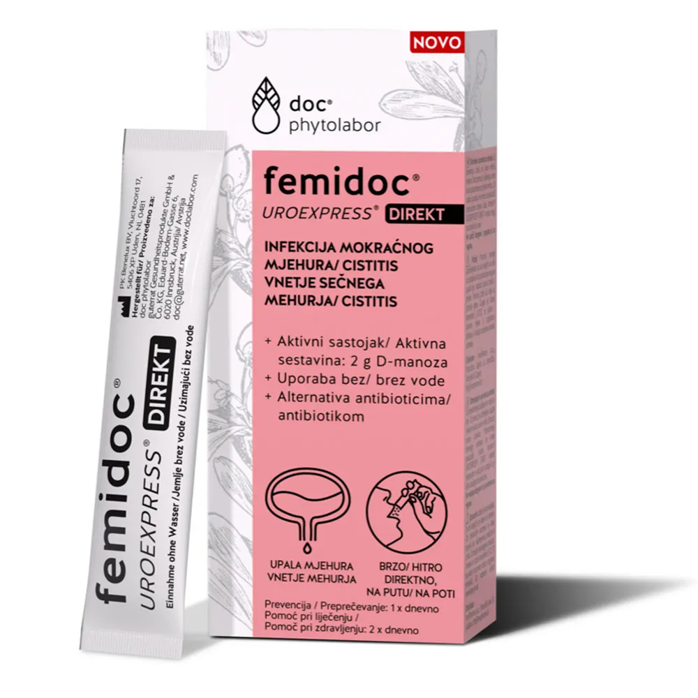 Femidoc Uro Express Direkt, vrečke (10 x 2 g)