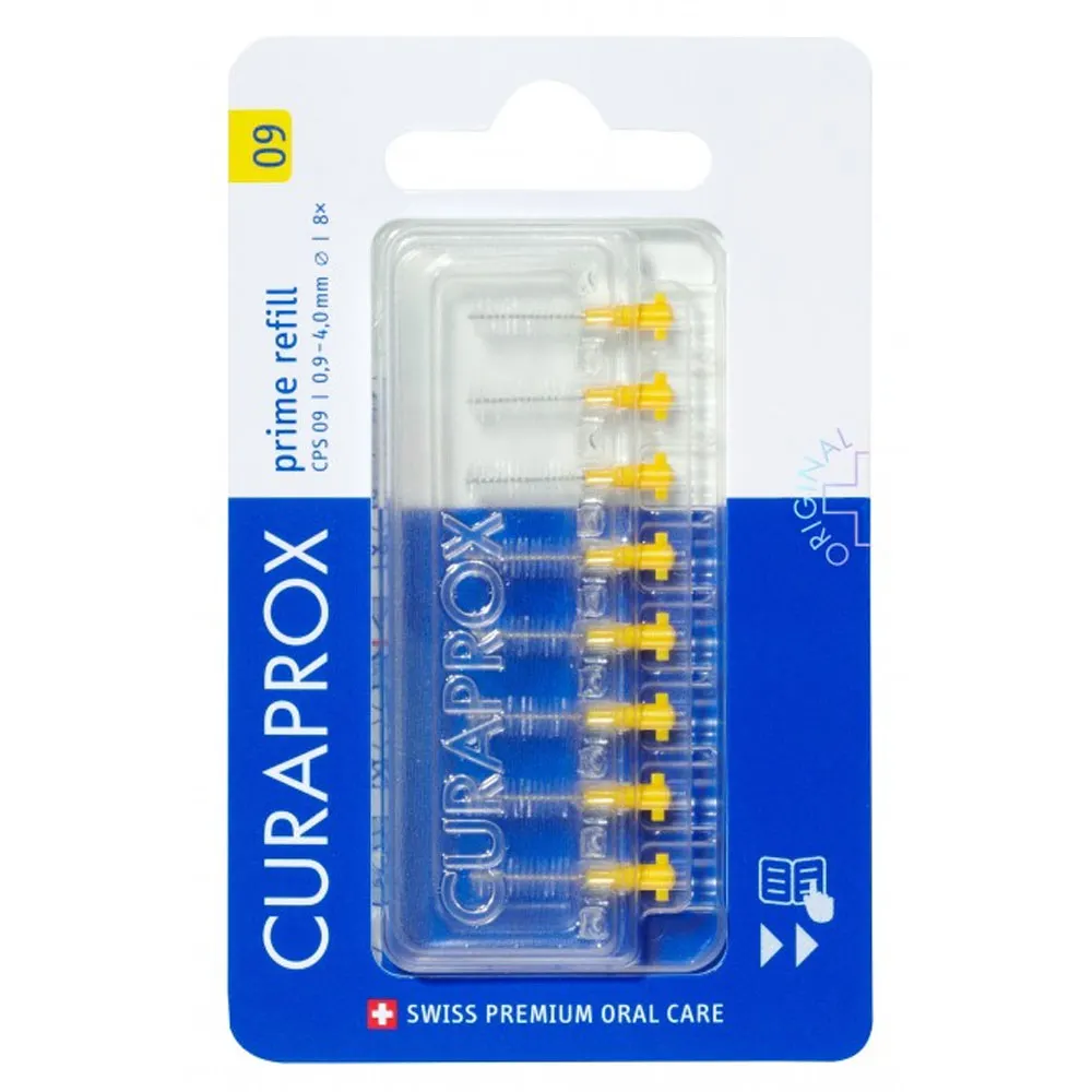 Curaprox CPS 09 Prime Refill (8 medzobnih ščetk + etui)