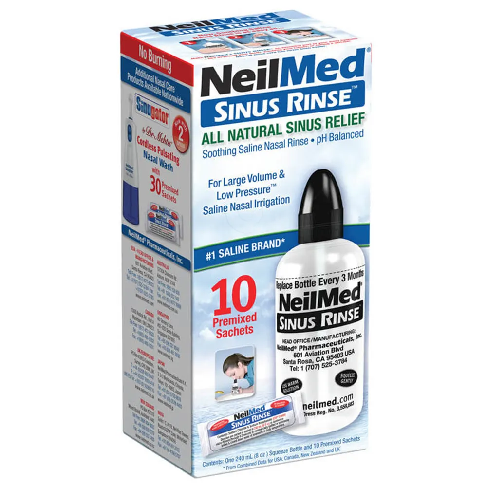 Sinus Rinse Neilmed, začetni set (1 plastenka + 10 vrečk)