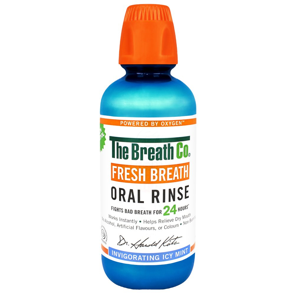 Ustna voda proti zadahu Icy Mint, The Breath Co (500 ml)