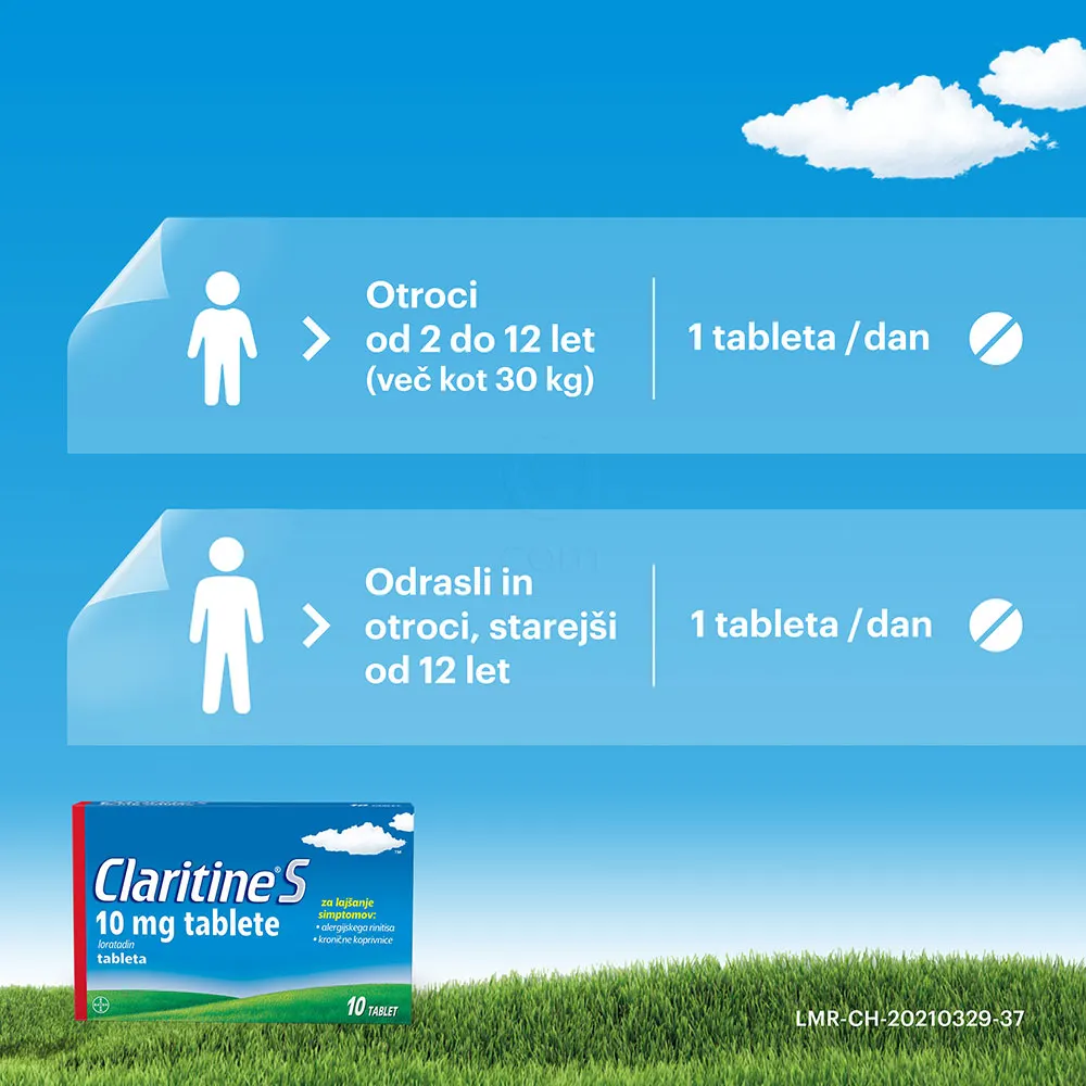 Claritine S 10 mg, 10 tablet