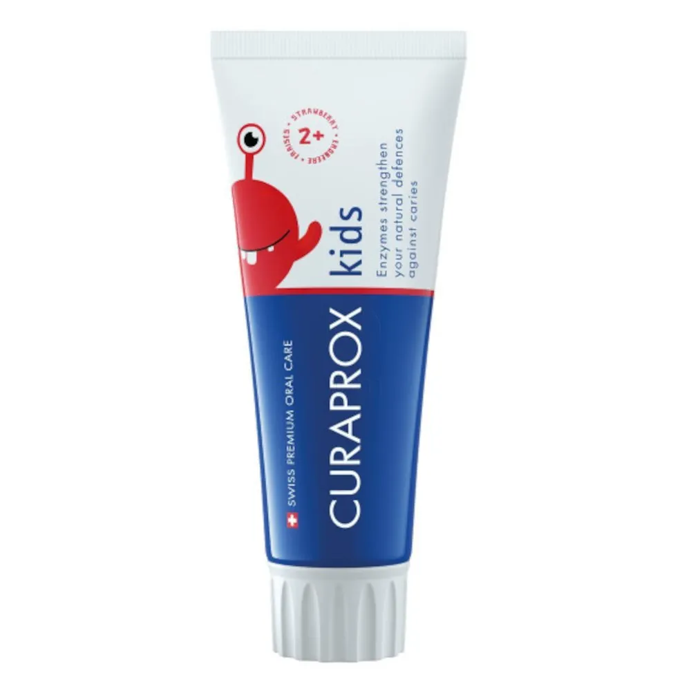 Curaprox kids, otroška zobna pasta z okusom jagode - 950 ppm F (60 ml)