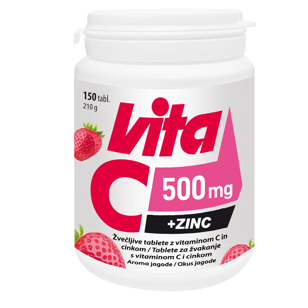 Vitabalans Vita C 500 mg + Zinc, tablete (150 tablet)