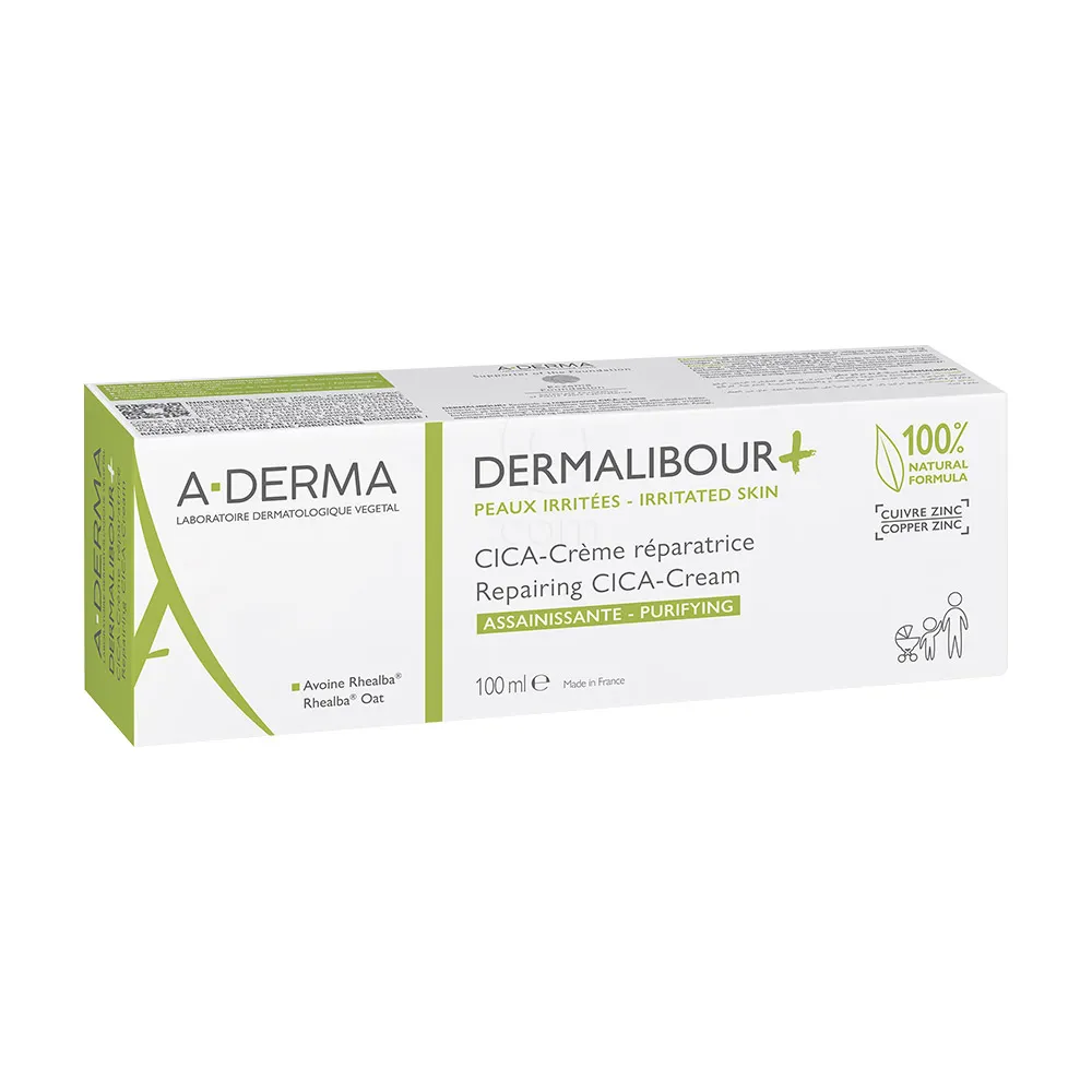 A-Derma Dermalibour+, obnavljajoča CICA-krema (100 ml)