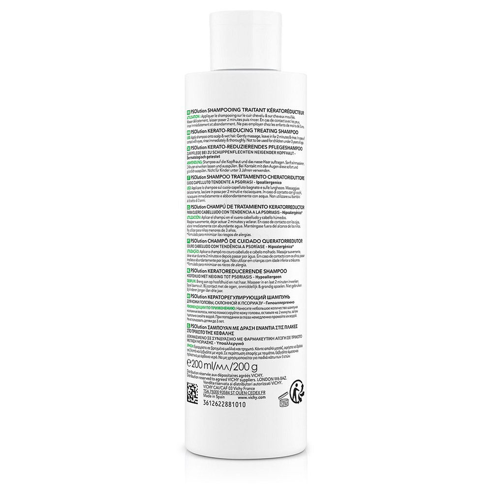 Vichy Dercos PSOlution, šampon za lasišče nagnjeno k luskavici (200 ml)