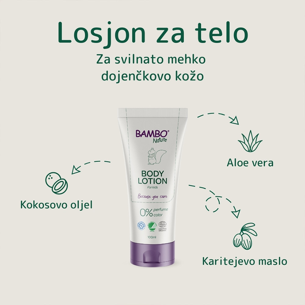 Abena Bambo Nature, otroški losjon za telo (100 ml)