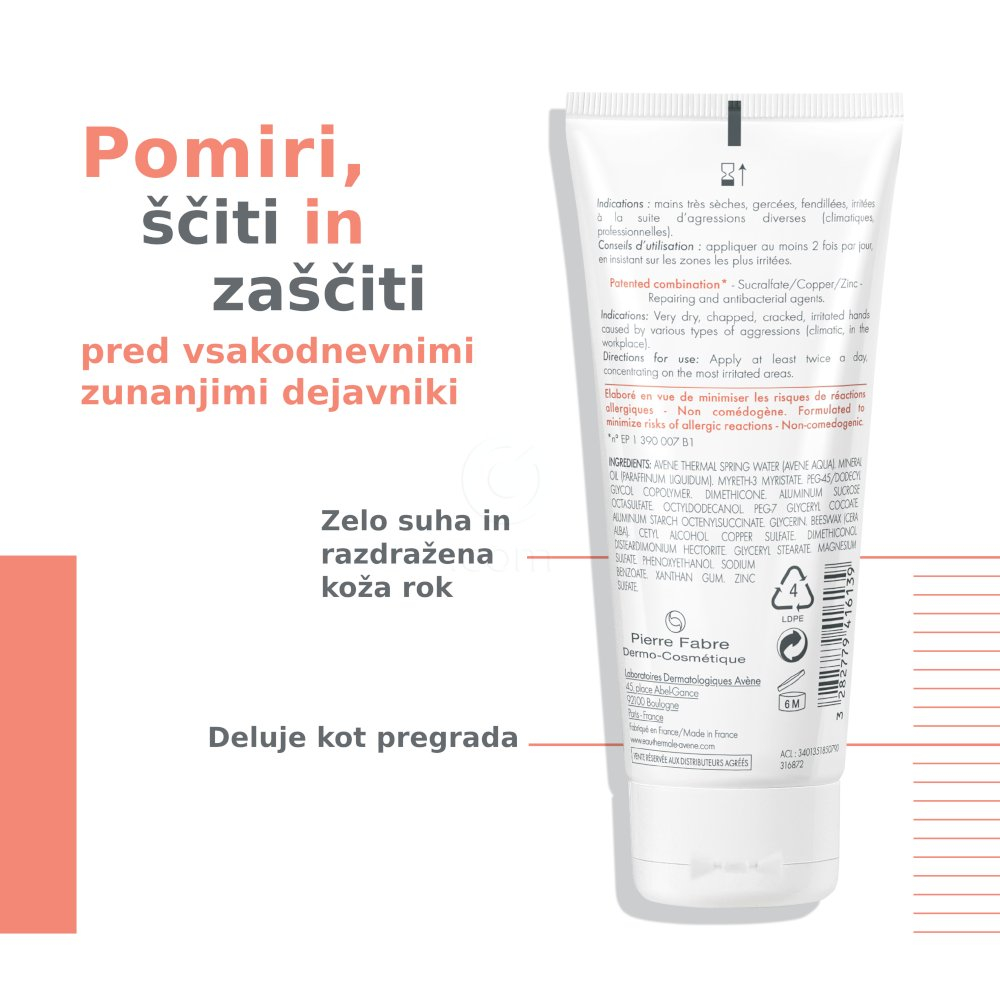 Avene Cicalfate, krema za roke (100 ml)
