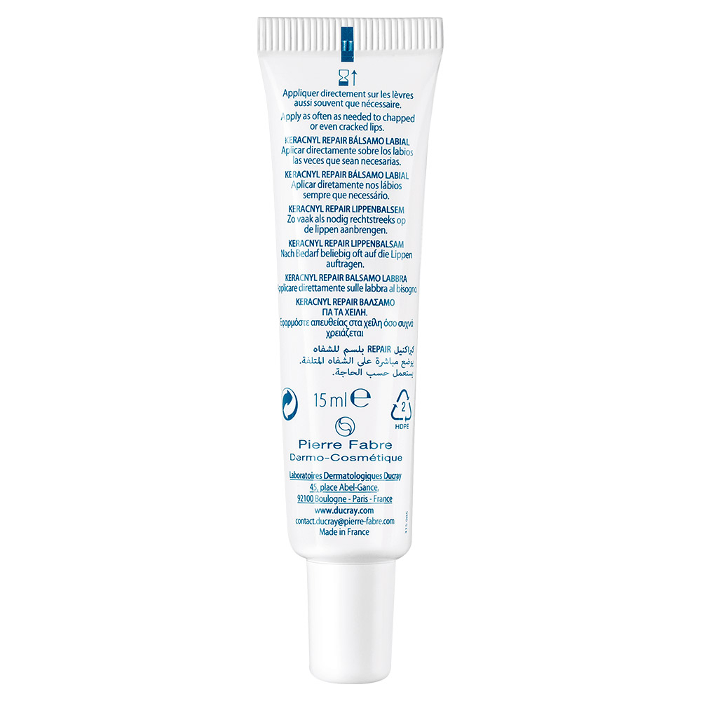 Ducray Keracnyl Repair, balzam za ustnice (15 ml)