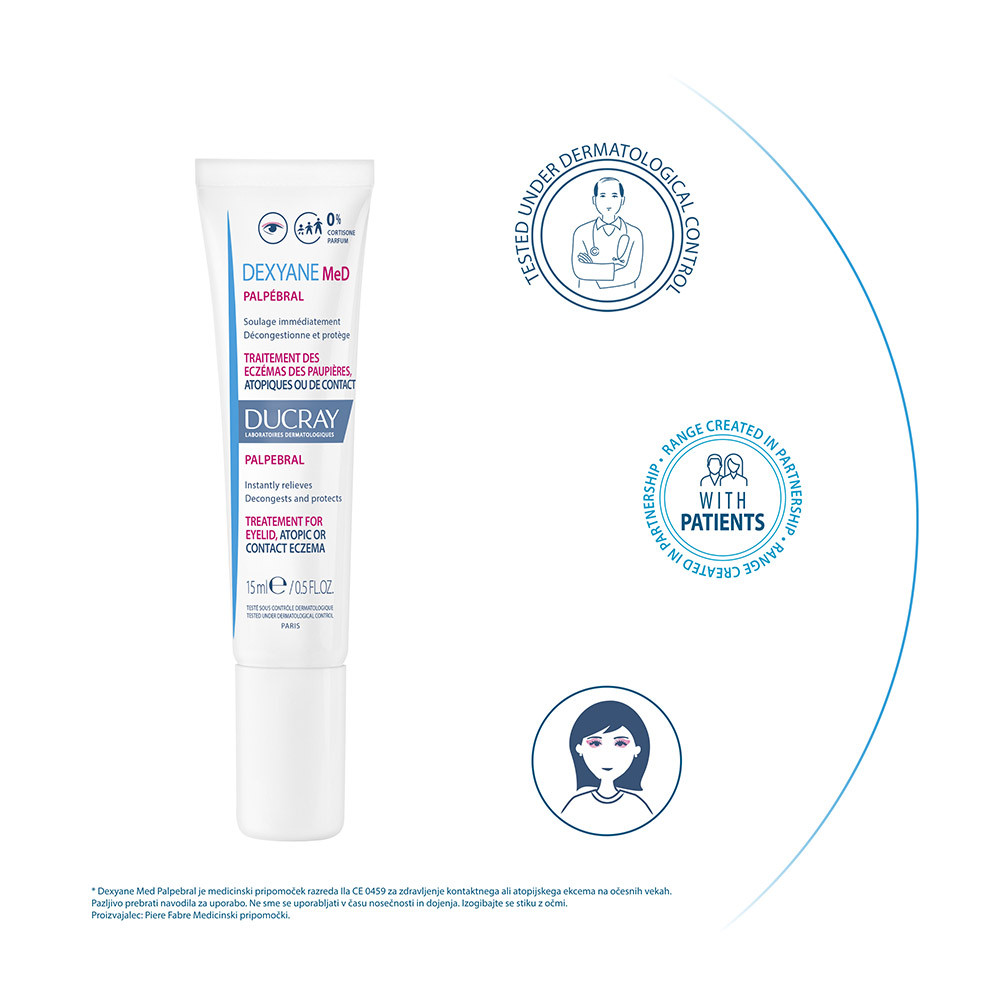 Ducray Dexyane MeD Palpebral, krema za očesni ekcem (15 ml)