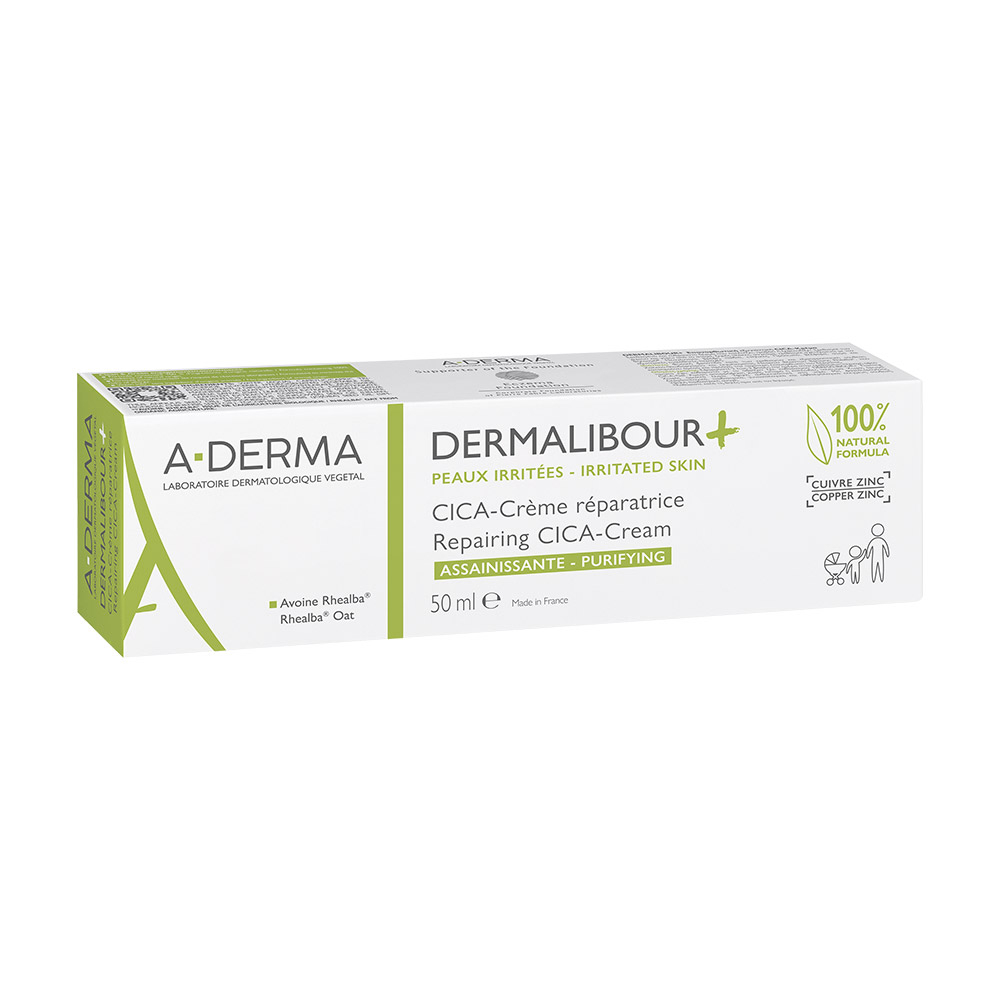 A-Derma Dermalibour+, obnavljajoča CICA-krema (50 ml)