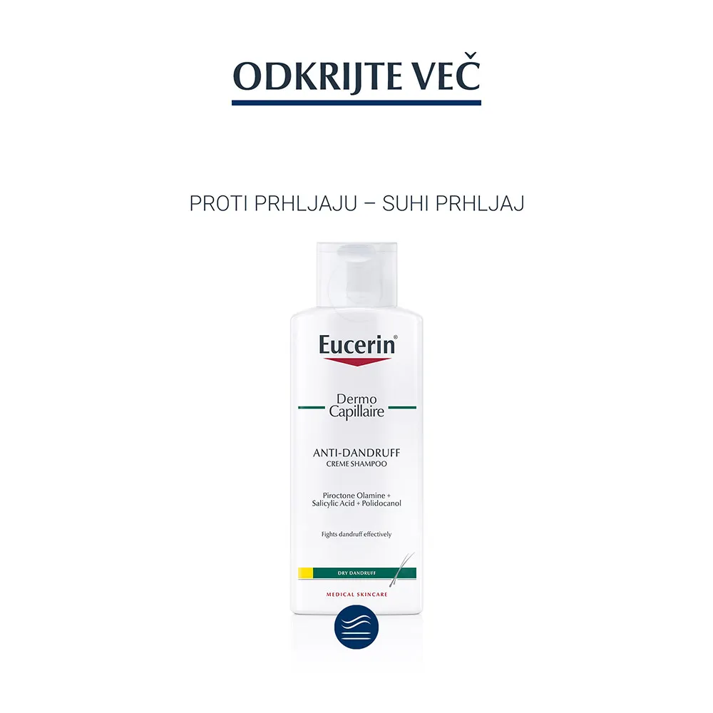 Eucerin DermoCapillaire, šampon proti suhemu prhljaju (250 ml)