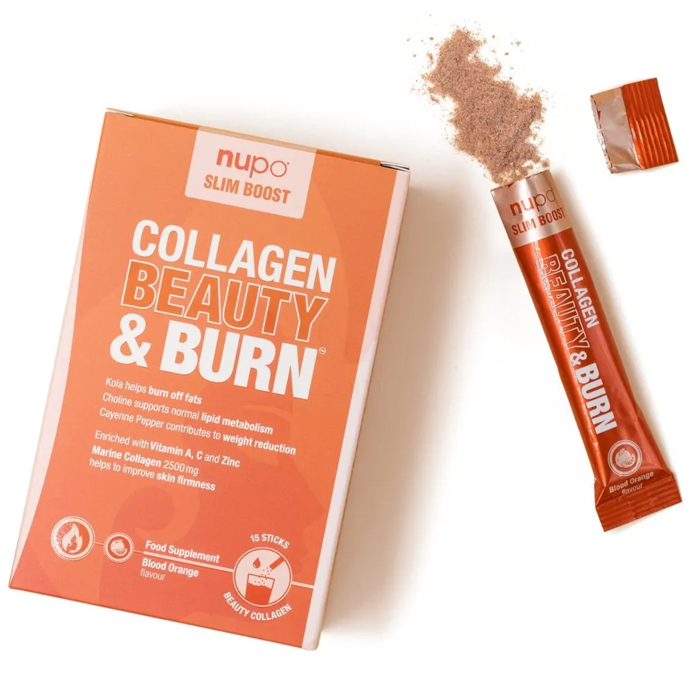 Nupo Slim Boost Collagen Beauty & Burn, vrečke (15 vrečk)