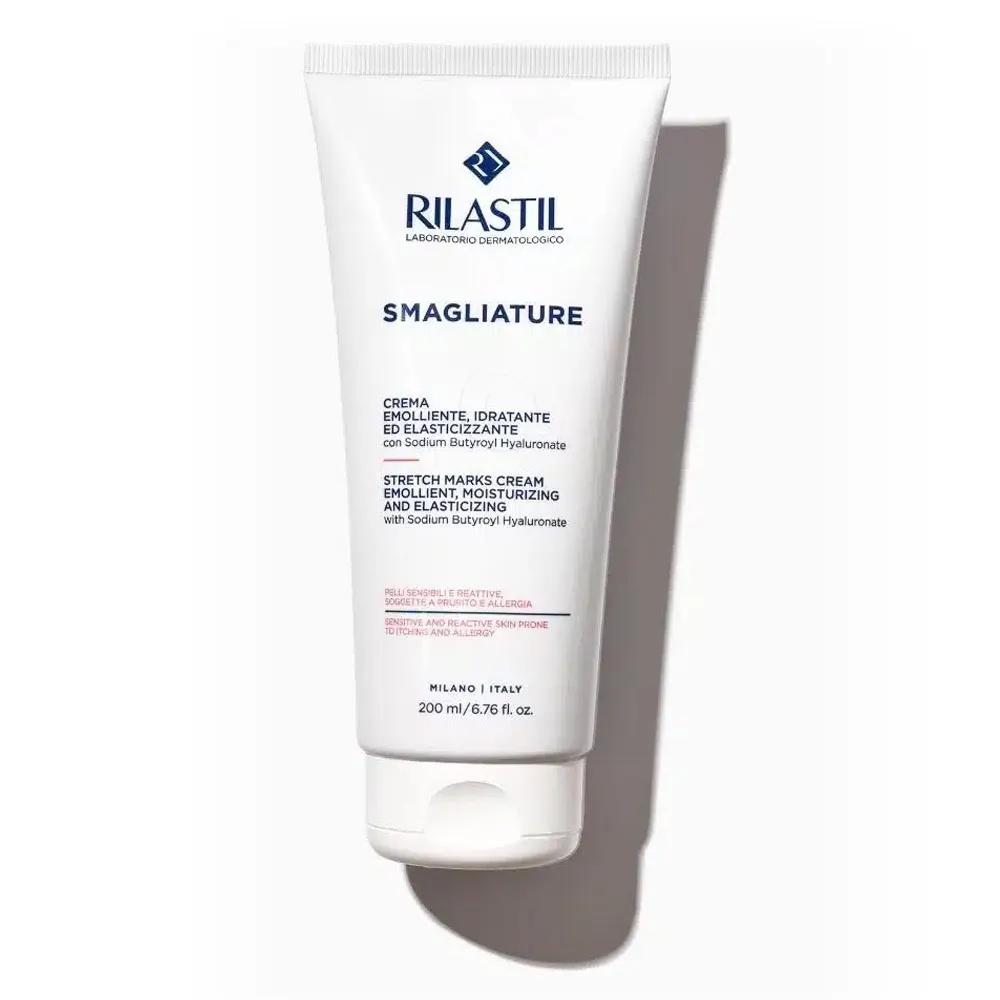 Rilastil Stretch Marks, krema proti strijam za občutljivo kožo (200 ml)