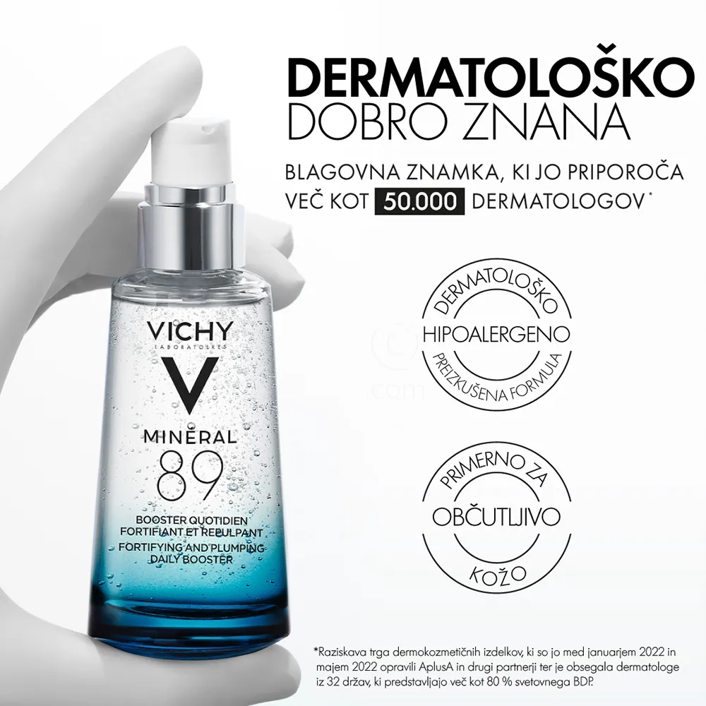 Vichy Mineral 89 Booster, nega za obraz za vse tipe kože (50 ml)
