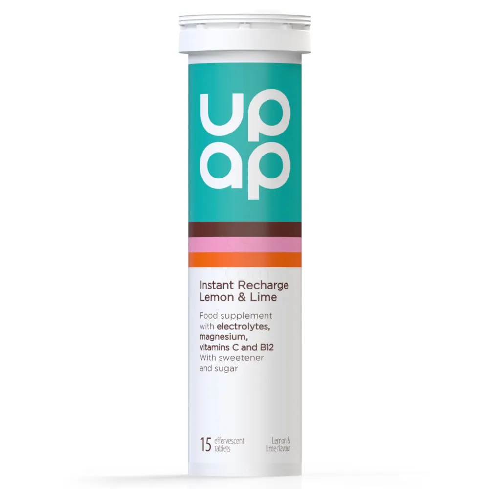 UpAp Instant Recharge Lemon&Lime, šumeče tablete (15 šumečih tablet)